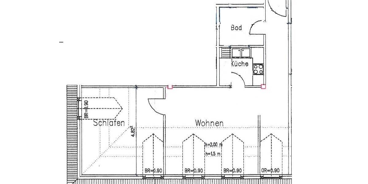 Etagenwohnung Leipzig Reudnitz-Thonberg - 2 Zimmer, 59 m&sup2;, 624&euro; | Angebot:26740981