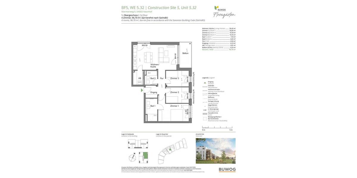 Etagenwohnung Naunhof - 4 Zimmer, 96 m&sup2;, 480.000&euro; | Angebot:26003955