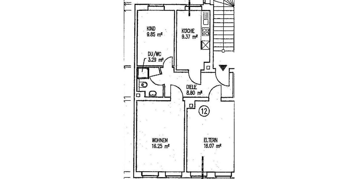 Etagenwohnung Leipzig Nordwest - 3 Zimmer, 64 m&sup2;, 670&euro; | Angebot:26664440