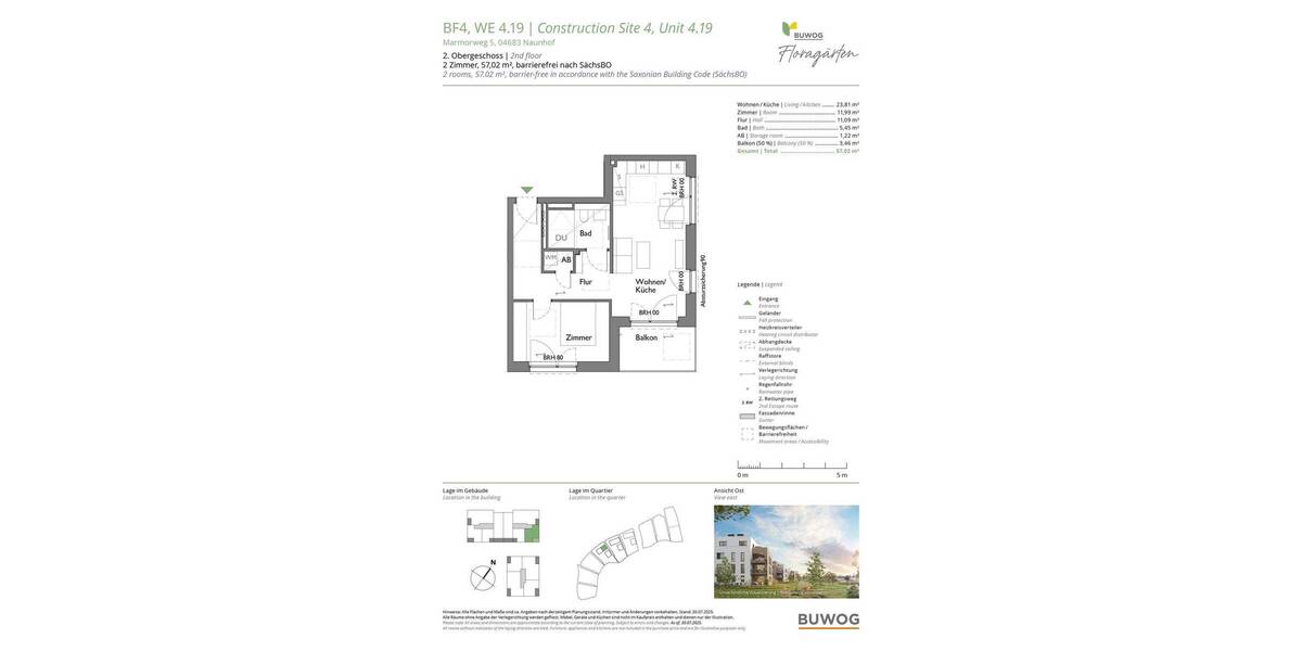 Etagenwohnung Naunhof - 2 Zimmer, 57 m&sup2;, 290.000&euro; | Angebot:25717888