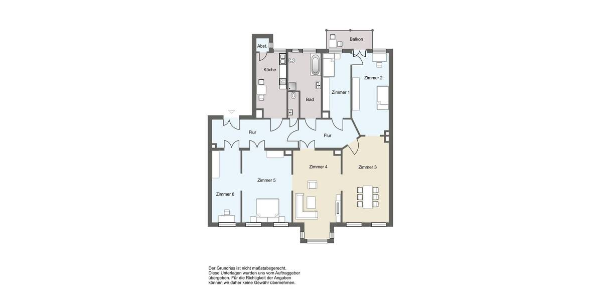 Etagenwohnung Leipzig Zentrum-Nordwest - 6 Zimmer, 170 m&sup2;, 695.000&euro; | Angebot:25701543
