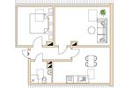Dachgeschoßwohnung Zwenkau - 2 Zimmer, 39 m&sup2;, 350&euro; | Angebot:26568425