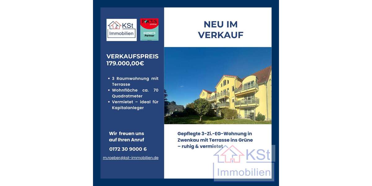 Wohnung zum Kaufen in Zwenkau 179.000 € 70 m² 3 zimmer