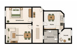Etagenwohnung Leipzig Reudnitz-Thonberg - 2 Zimmer, 62 m&sup2;, 170.000&euro; | Angebot:26229593
