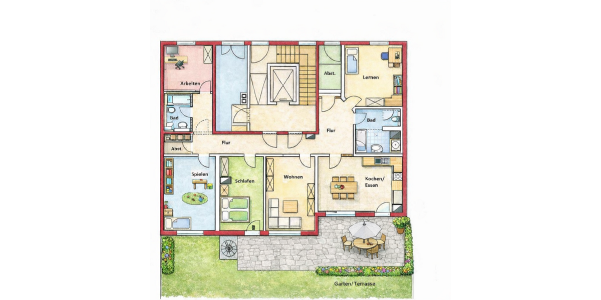 Etagenwohnung Leipzig Süd - 5 Zimmer, 159 m&sup2;, 584.400&euro; | Angebot:26273537