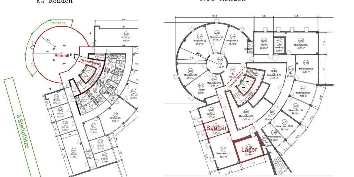 Lichtdurchflutete und imposante Rondellfläche, ruhige Lage, Lift bis UG, SP mgl, SpielhalleBistro mgl. zimmer