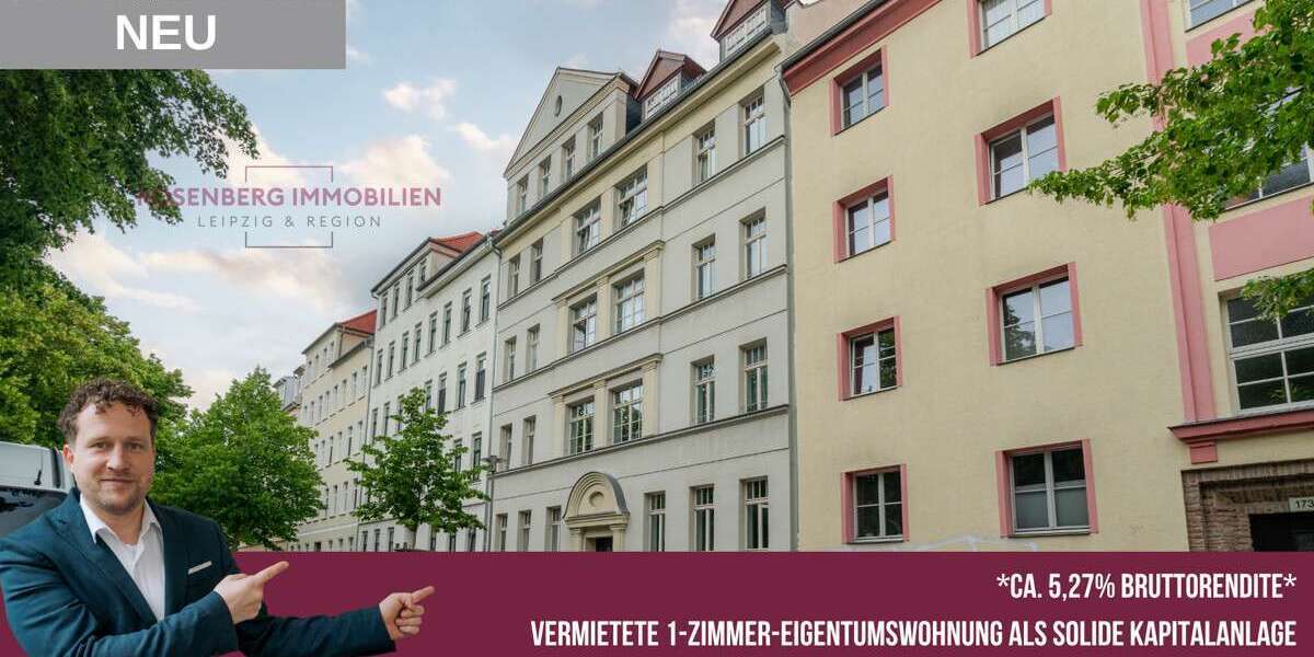 Etagenwohnung Leipzig / Neulindenau Neulindenau - 1 Zimmer, 33 m&sup2;, 59.900&euro; | Angebot:26915395