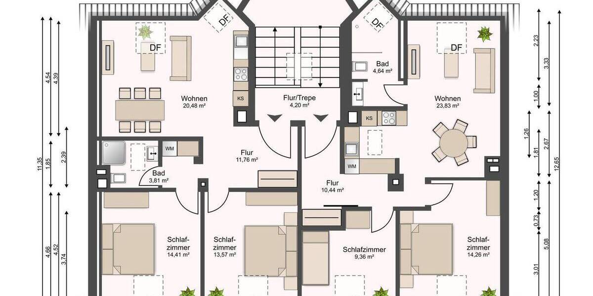 Mehrfamilienhaus, Wohnhaus Leipzig Kleinzschocher - 2 Zimmer, 707 m&sup2;, 1.990.000&euro; | Angebot:26528112