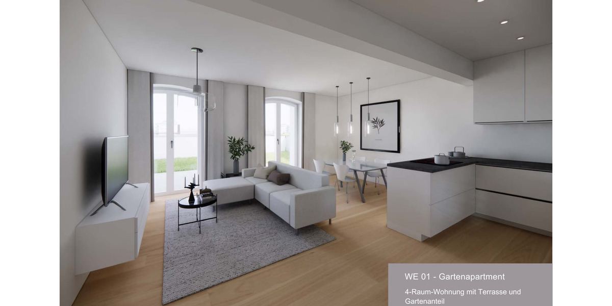 Terrassenwohnung Leipzig Neustadt-Neuschönefeld - 4 Zimmer, 100 m&sup2;, 615.000&euro; | Angebot:26273764