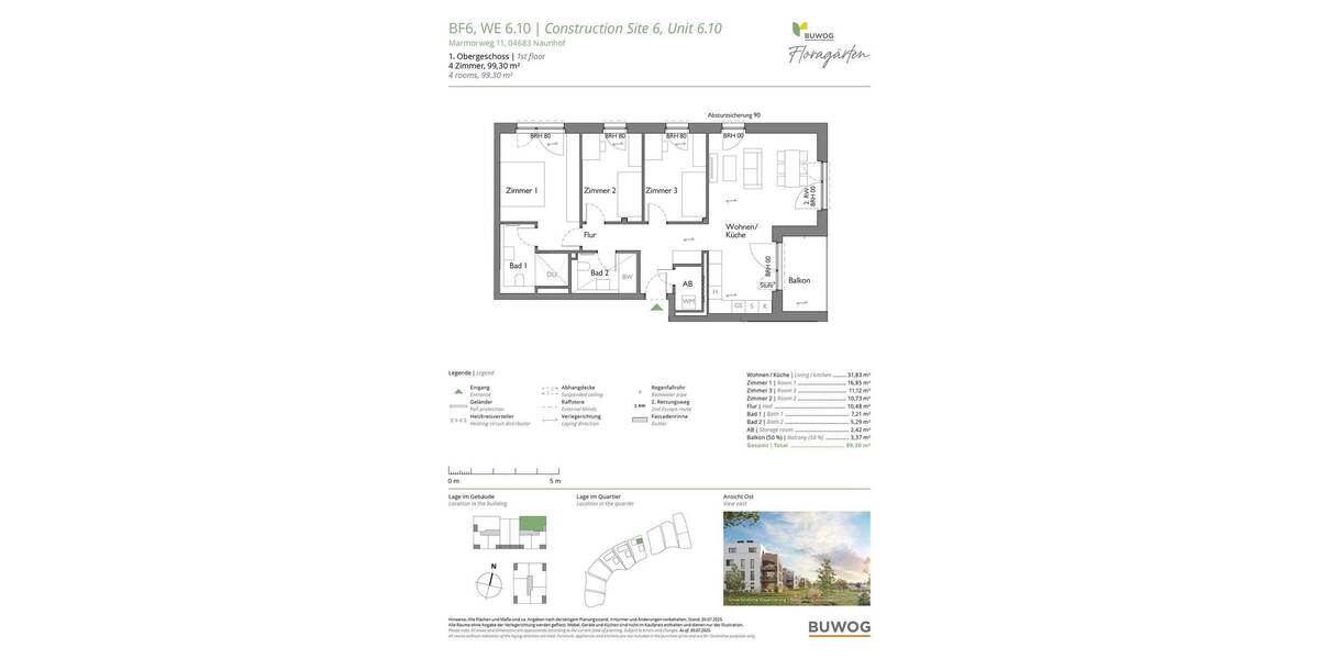 Etagenwohnung Naunhof - 4 Zimmer, 99 m&sup2;, 480.000&euro; | Angebot:26003107