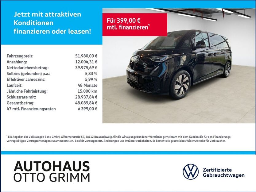 VW ID. Buzz 13.329 km 51.980 € Bitterfeld-Wolfen 06749