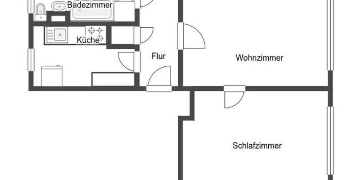 Etagenwohnung Pegau - 2 Zimmer, 47 m&sup2;, 35.000&euro; | Angebot:25749599