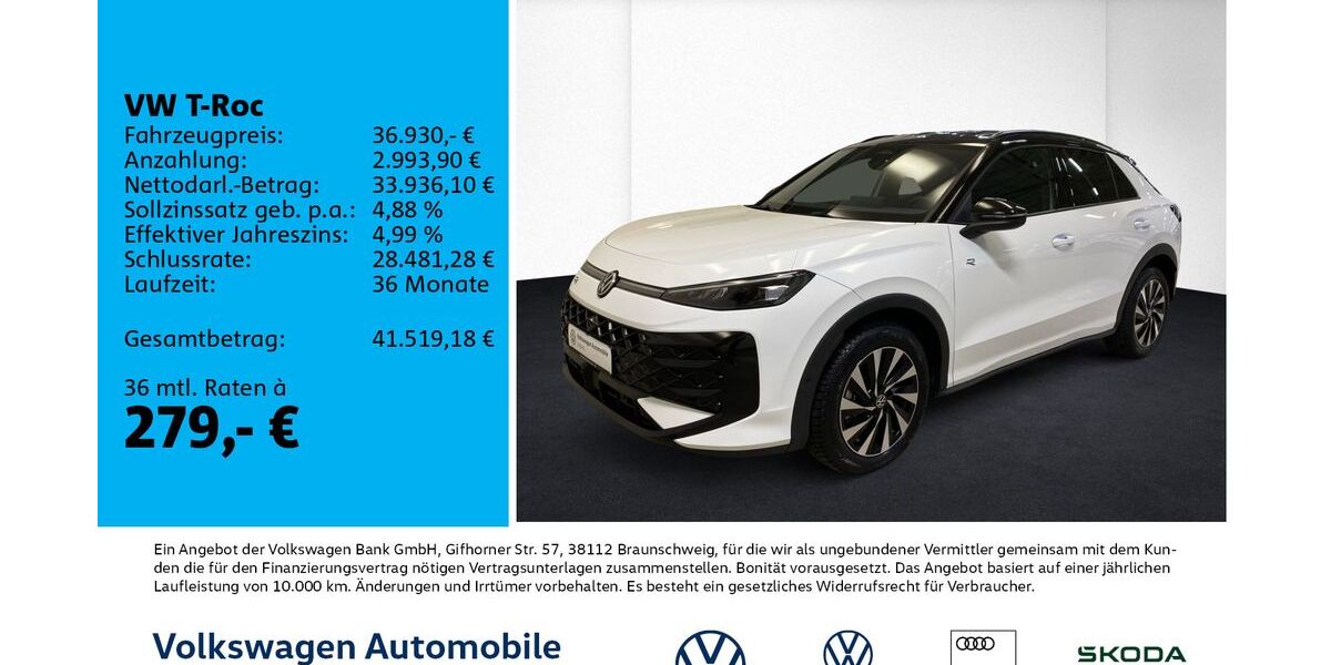 VW T-Roc 7.500 km 36.930 &euro; Leipzig 04178