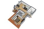 Dachgeschoßwohnung Markkleeberg - 2 Zimmer, 55 m&sup2;, 215.000&euro; | Angebot:26585232