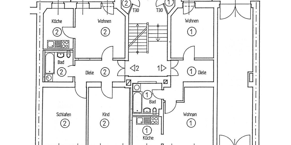 Hochparterre Leipzig Nord - 2 Zimmer, 51 m&sup2;, 688&euro; | Angebot:26413666