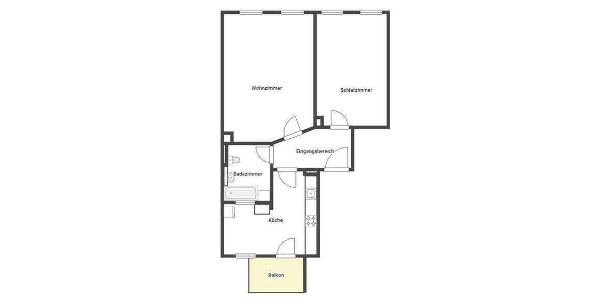 Etagenwohnung Leipzig Stötteritz - 2 Zimmer, 65 m&sup2;, 225.000&euro; | Angebot:24342147