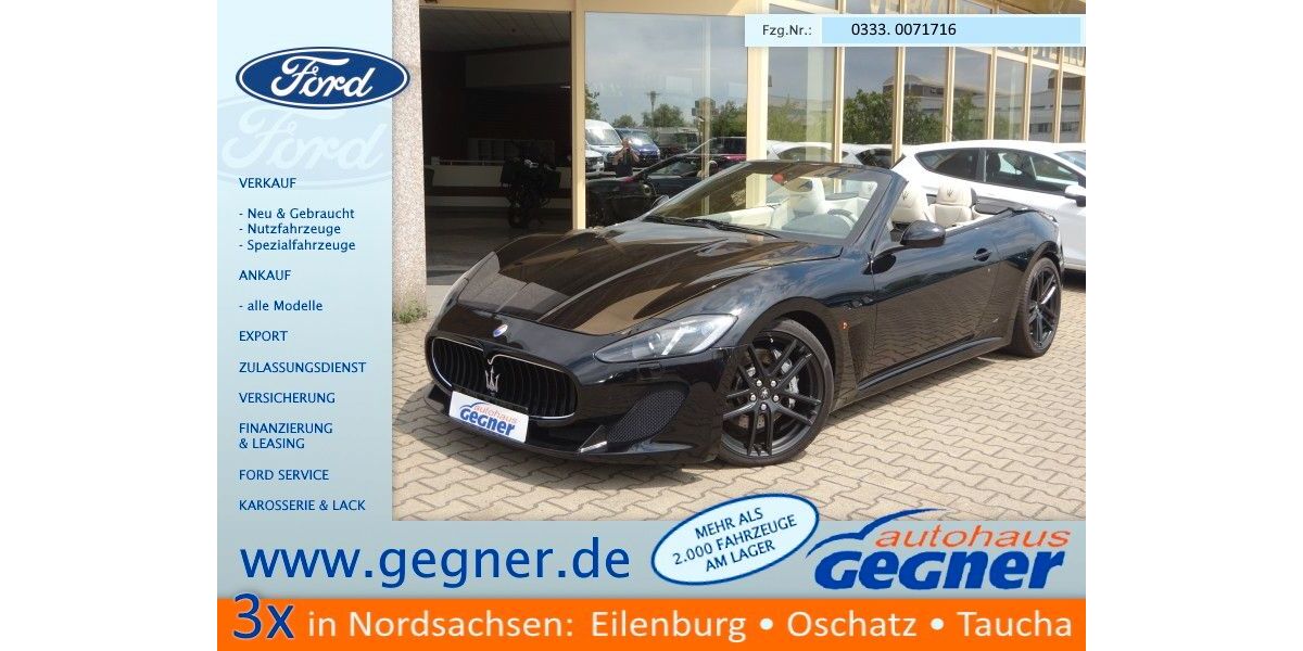 Maserati GranCabrio 76.968 km 57.640 &euro; Eilenburg 04838