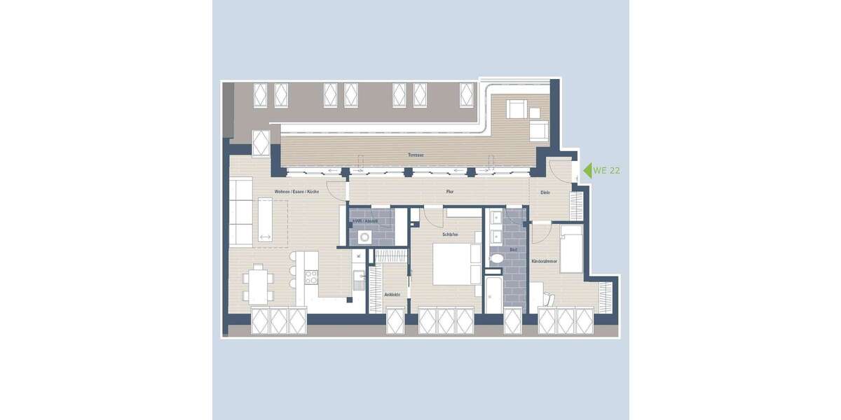 *Sensationelles Neubauprojekt in Leipzig-Schleußig* - Wohnung mit 3 Zimmer und über 18m² Terrasse 3 zimmer