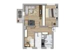 Etagenwohnung Merseburg - 3 Zimmer, 59 m&sup2;, 352&euro; | Angebot:26662545