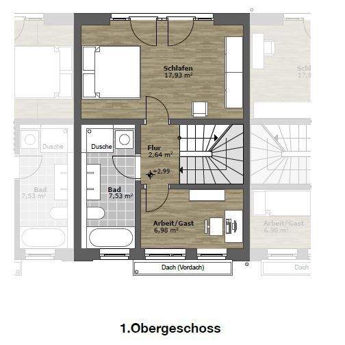 Reihenmittelhaus Zwenkau - 4 Zimmer, 109 m&sup2;, 398.000&euro; | Angebot:26043582