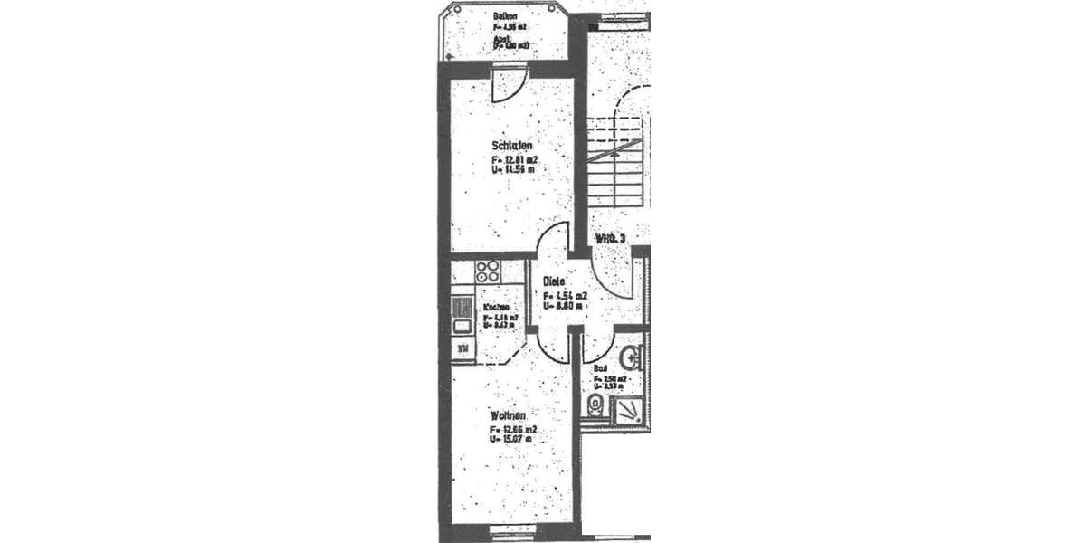 Perfekt für Singles! - Balkon mit tollem Ausblick - ruhige Lage - Laminat - Dusche - Frei ab sofort! 2 zimmer
