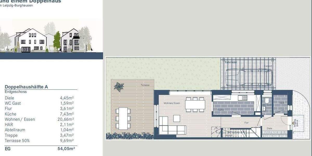 Mehrfamilienhaus, Wohnhaus Leipzig Burghausen-Rückmarsdorf - 4 Zimmer, 122 m&sup2;, 479.000&euro; | Angebot:26017628