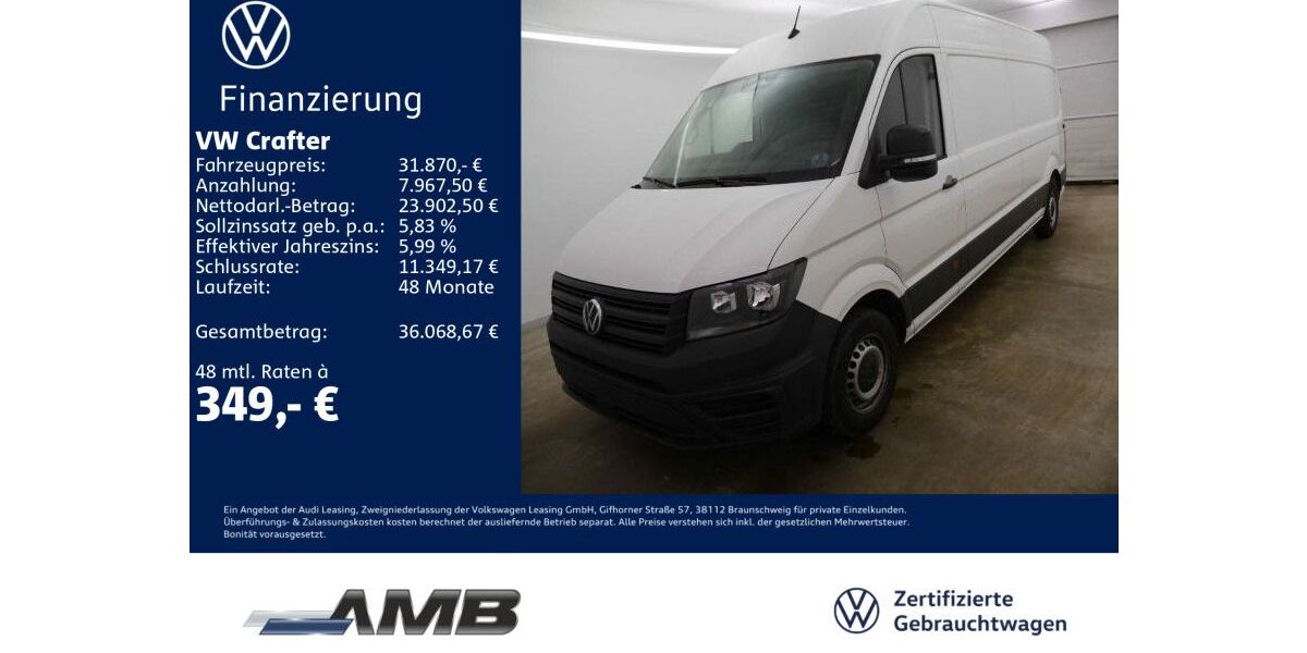 VW Crafter 27.170 km 31.870 &euro; Borna 04552