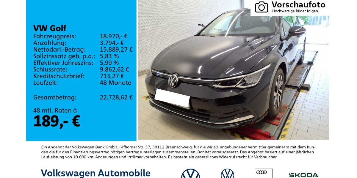 VW Golf 60.639 km 18.970 &euro; Leipzig 04277