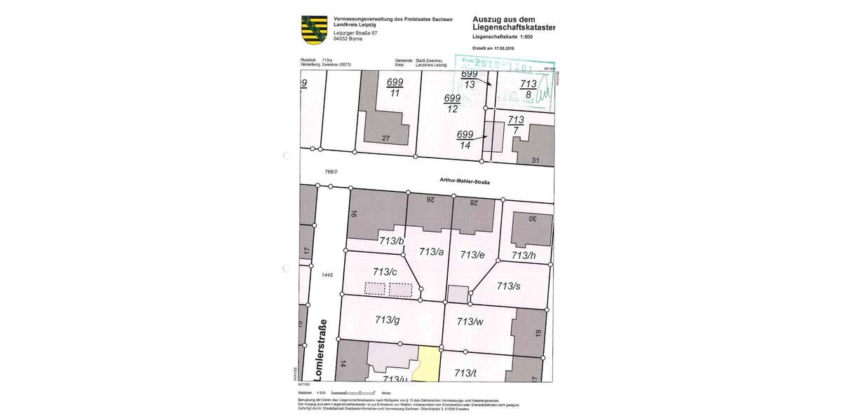 Grundstück mit Projektierung+positiver Bauvoranfrage für ca. 1.500 m² Wohnfläche zimmer