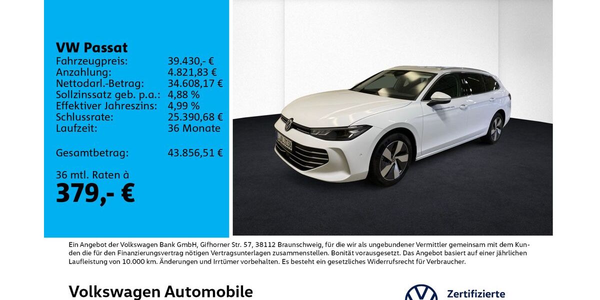 VW Passat 9.500 km 39.430 &euro; Leipzig 04178