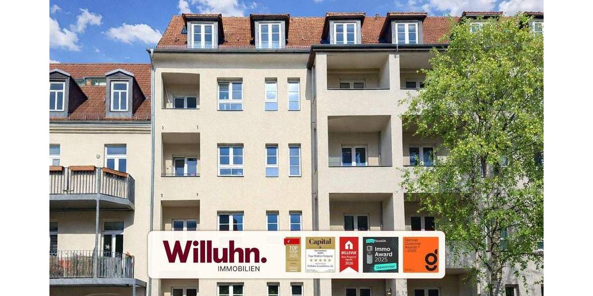 Etagenwohnung Leipzig Zentrum-Südost - 2 Zimmer, 44 m&sup2;, 149.000&euro; | Angebot:25602038