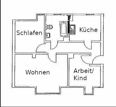 Dachgeschoßwohnung Groitzsch - 3 Zimmer, 60 m&sup2;, 380&euro; | Angebot:26549206