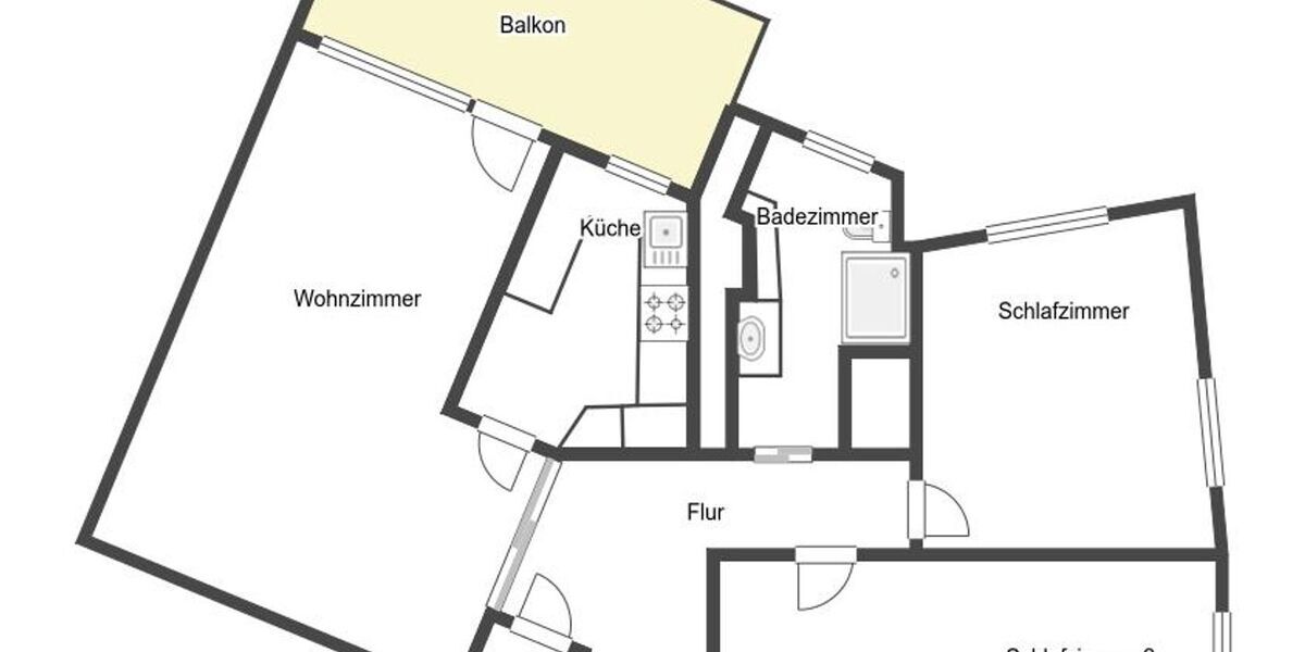 Etagenwohnung Leipzig Probstheida - 3 Zimmer, 84 m&sup2;, 289.000&euro; | Angebot:26319298