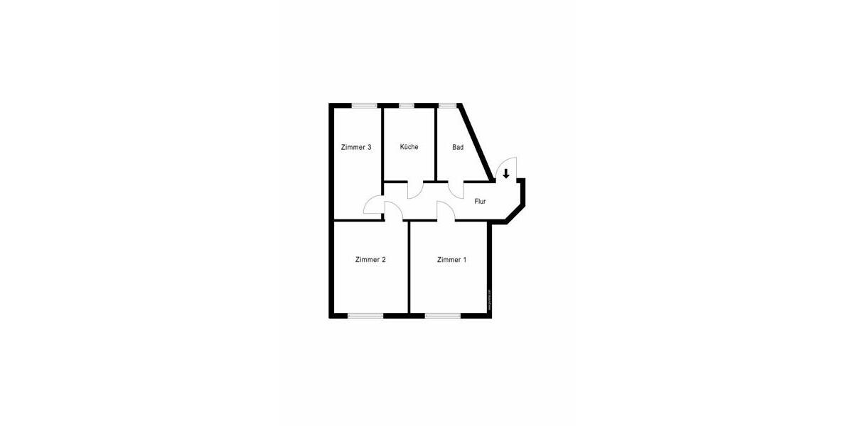 Erdgeschoßwohnung Leipzig West - 3 Zimmer, 72 m&sup2;, 625&euro; | Angebot:25794445