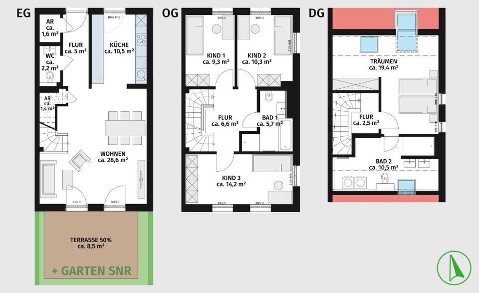 Etagenwohnung Leipzig Südwest - 5 Zimmer, 136 m&sup2;, 1.635&euro; | Angebot:26664089