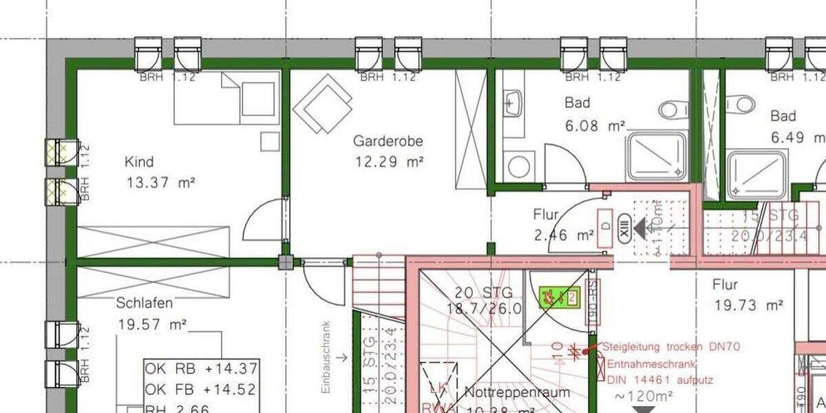 Etagenwohnung Lochau Lochau - 3 Zimmer, 109 m&sup2;, 1.426&euro; | Angebot:25654163