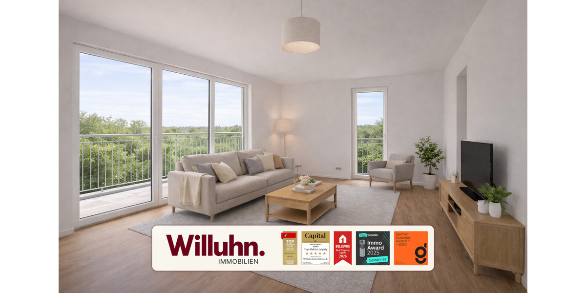 Etagenwohnung Machern - 2 Zimmer, 59 m&sup2;, 883&euro; | Angebot:25959987