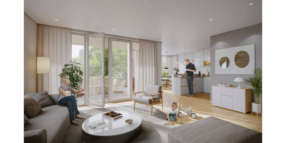 Etagenwohnung Leipzig Schleußig - 2 Zimmer, 47 m&sup2;, 252.000&euro; | Angebot:25998338