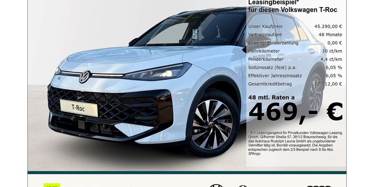 VW T-Roc 3.500 km 43.770 &euro; Leuna 06237