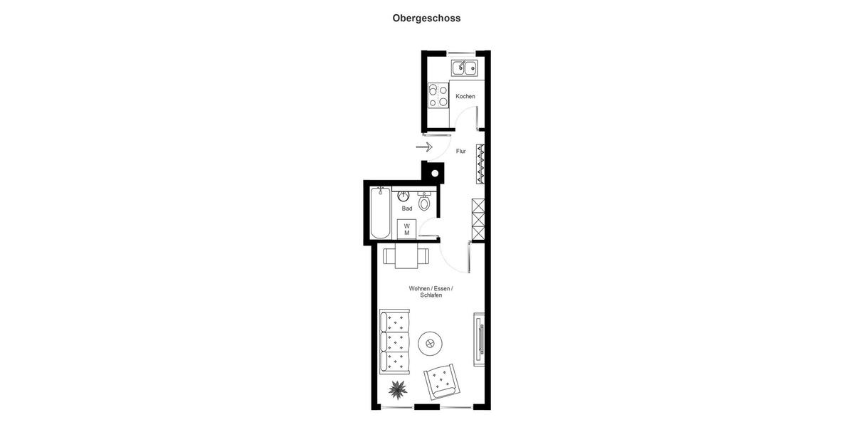 Etagenwohnung Leipzig Südost - 1 Zimmer, 32 m&sup2;, 420&euro; | Angebot:26411619