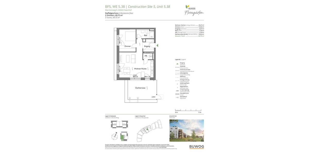 Etagenwohnung Naunhof - 2 Zimmer, 69 m&sup2;, 355.000&euro; | Angebot:26004290