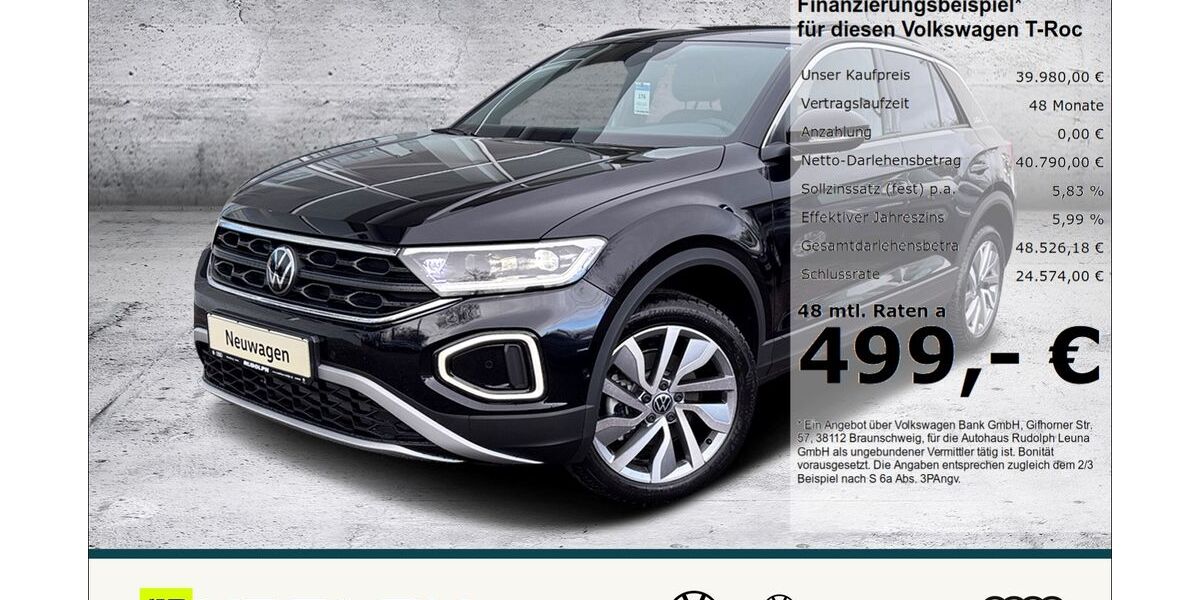 VW T-Roc 9.546 km 36.660 &euro; Leuna 06237