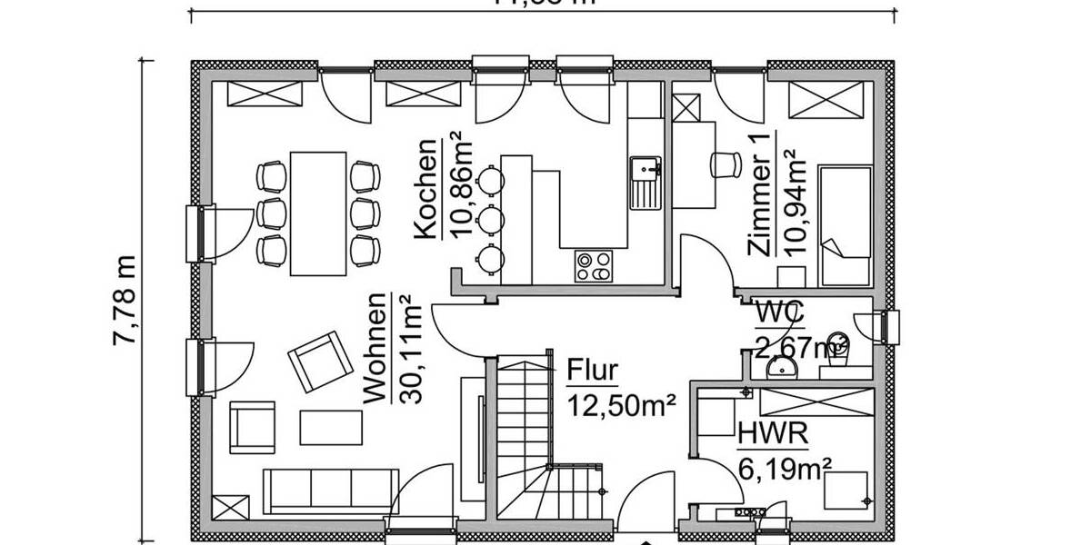 Einfamilienhaus Wiedemar - 5 Zimmer, 141 m&sup2;, 437.590&euro; | Angebot:26903189