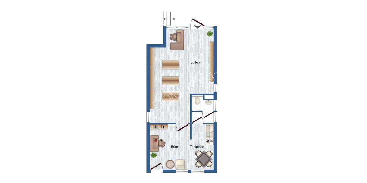 Praktische Gewerbeeinheit für BüroPraxis oder Einzelhandel - Wohn- & Geschäftshaus Wurzen Altstadt | Angebot:25468479