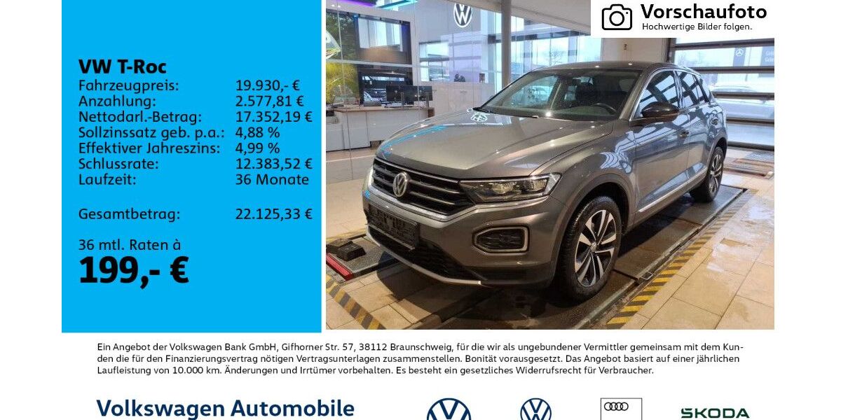 VW T-Roc 38.130 km 19.930 &euro; Leipzig 04277