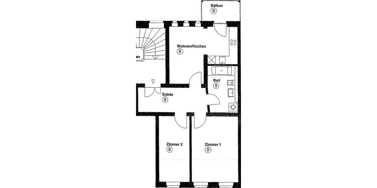 Etagenwohnung Leipzig Altlindenau - 3 Zimmer, 66 m&sup2;, 930&euro; | Angebot:26797202