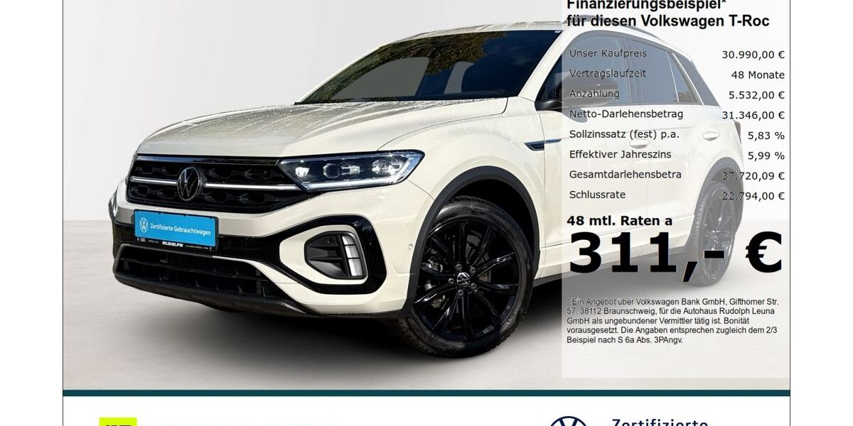 VW T-Roc 13.700 km 30.990 &euro; Leuna 06237