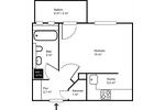Etagenwohnung Leipzig Mitte - 1 Zimmer, 32 m&sup2;, 480&euro; | Angebot:26669926