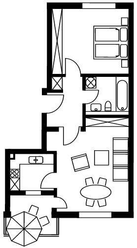 Etagenwohnung Taucha - 2 Zimmer, 55 m&sup2;, 149.000&euro; | Angebot:26881938