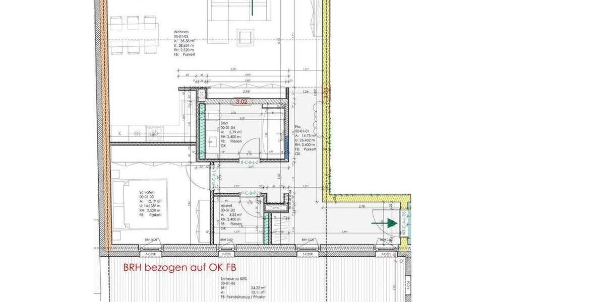 Terrassenwohnung Leipzig Altlindenau - 2 Zimmer, 95 m&sup2;, 1.199&euro; | Angebot:25970044